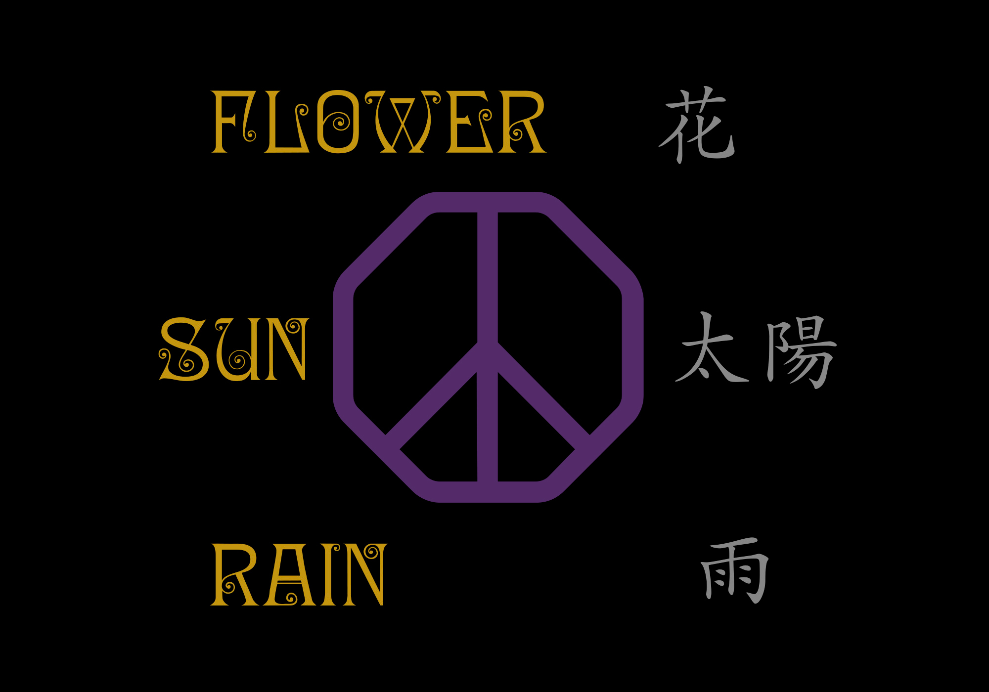 花、太陽、雨 website